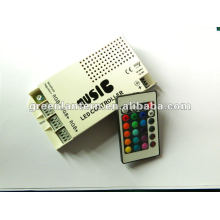 Controlador de som LED ativado música com controle remoto para mudança de cor LED Strip, 5 ampères, 12 volts